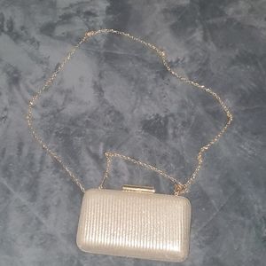 Gold clutch purse